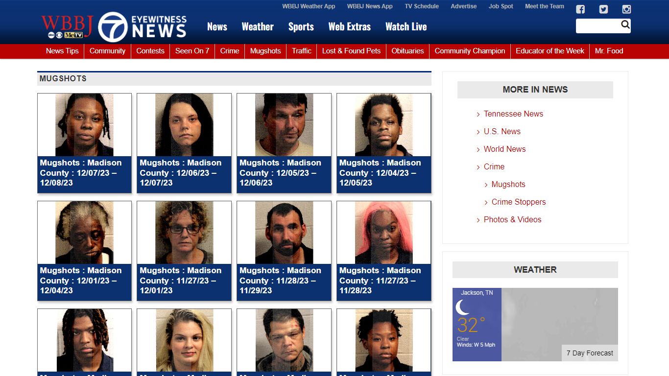 Mugshots - WBBJ TV