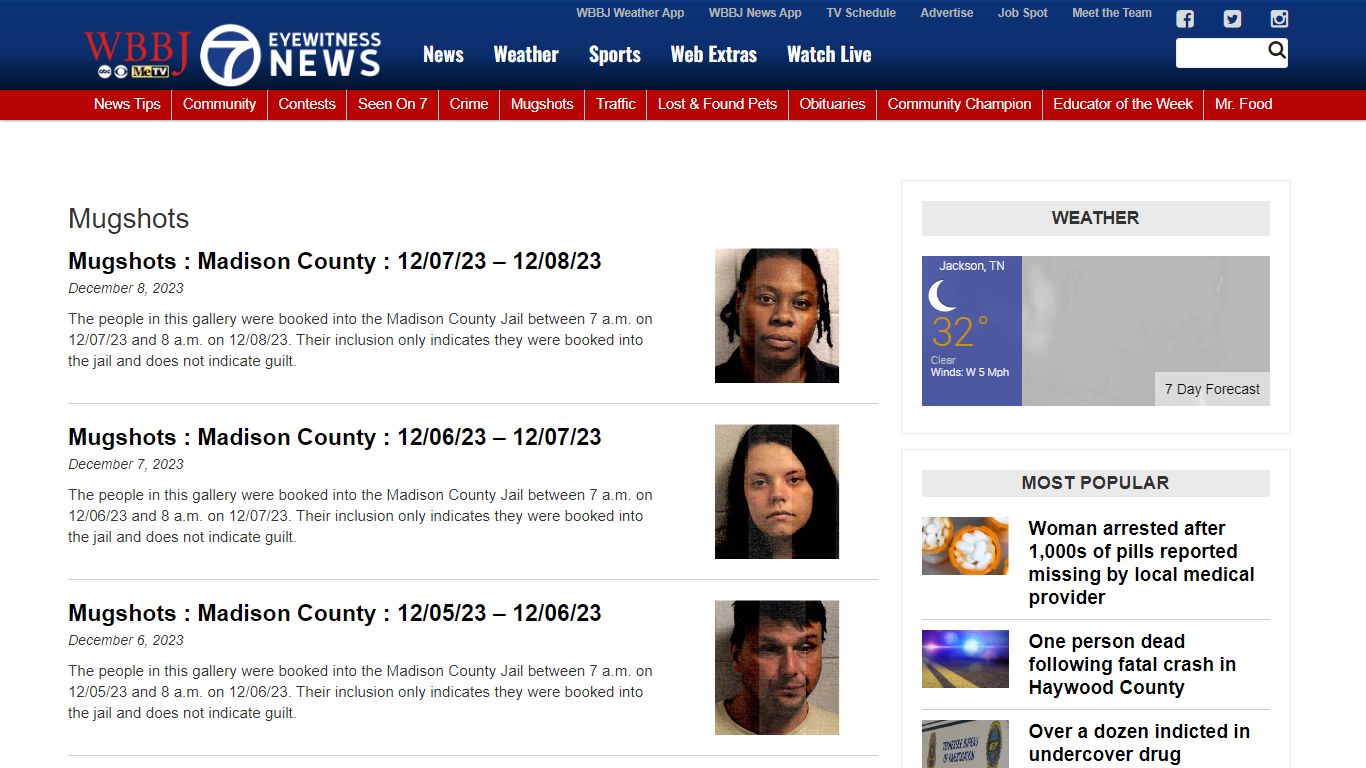 Mugshots Archives - WBBJ TV
