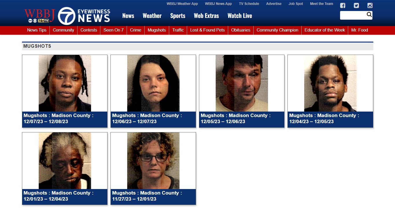Mugshots - WBBJ TV